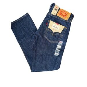 Levi Strauss Co 501 Original Fit Dark Wash Button Fly Men Jeans W29 L30